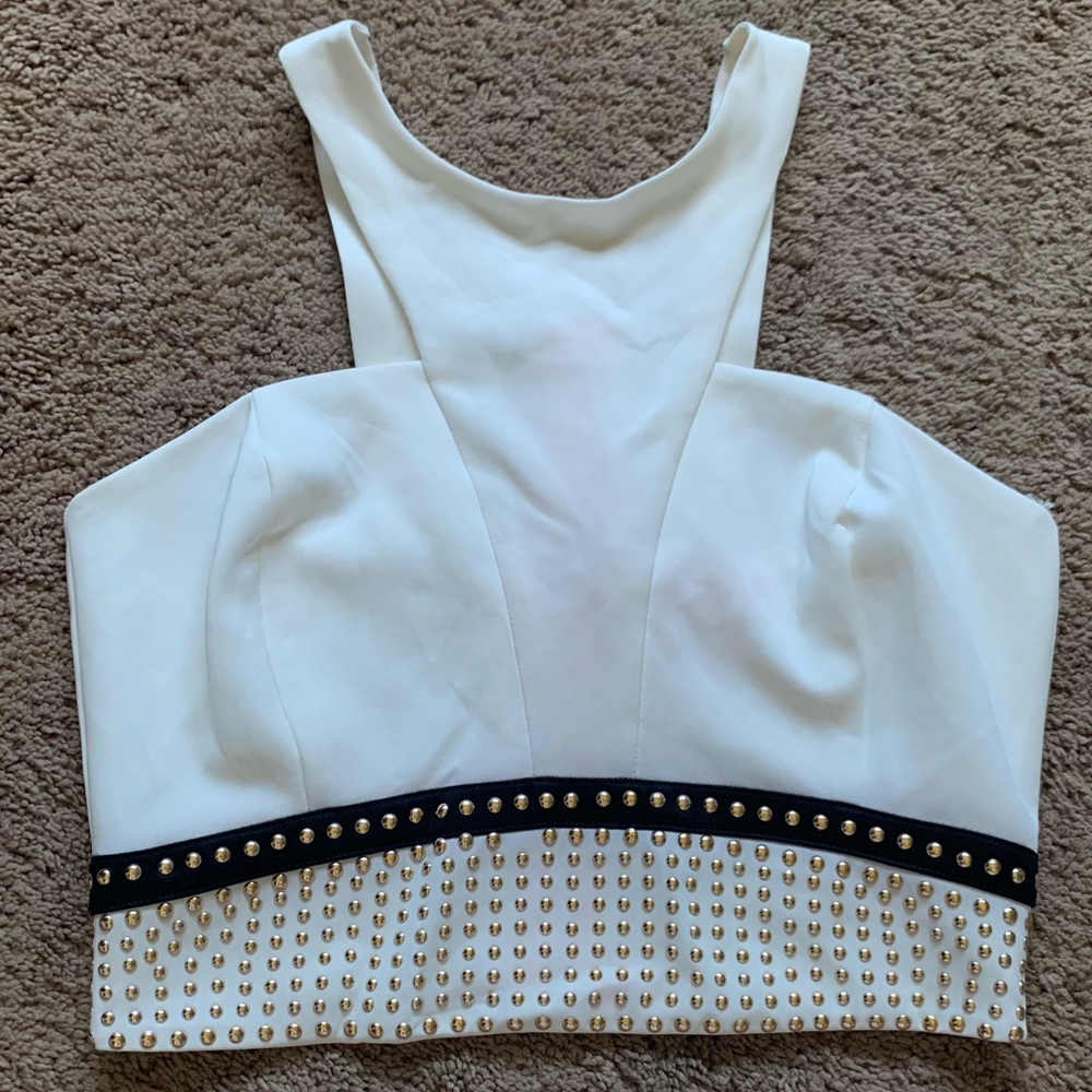 NWT Studded Crop Top